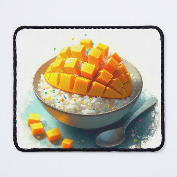 Item preview, Mango Sticky Rice Impressionism Art Style designed and sold by artofuniverse.