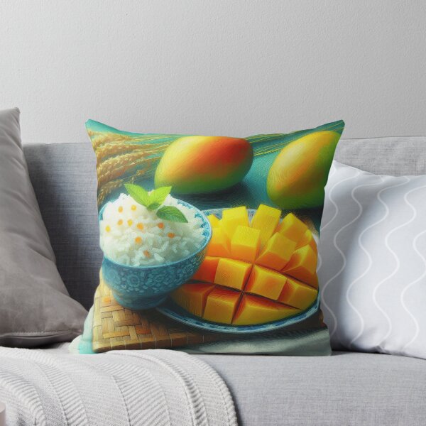 Item preview, Mango Sticky Rice Impressionism Art Style designed and sold by artofuniverse.