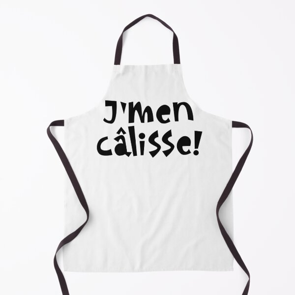 Item preview, J'men câlisse - black boho text design designed and sold by EmeraldeaArt.