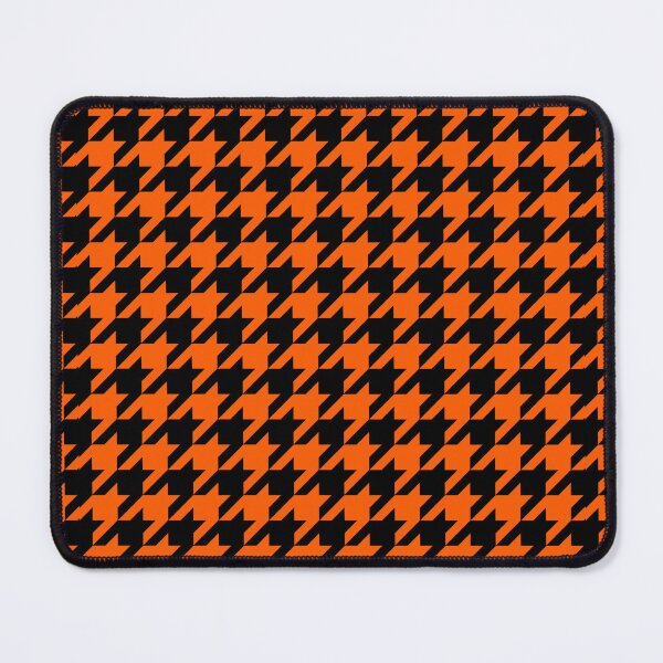 Item preview, Orange Black Houndstooth Pattern Design designed and sold by PatternTitan.