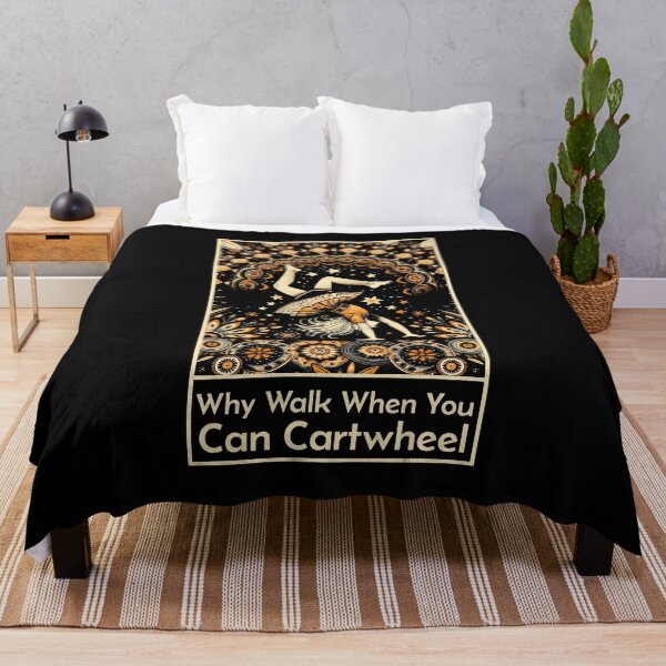 Item preview, Why Walk When You Can Cartwheel Girls Boho Cottagecore designed and sold by nicksuefonze.