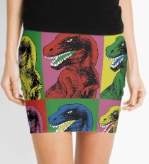 Dinosaur Pop Art Mini Skirt