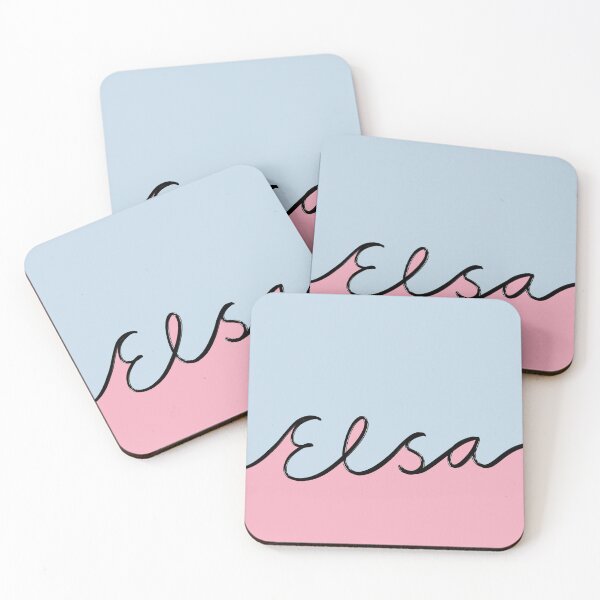 Item preview, ELSA - Names art BLUE and PINK designed and sold by HawaiiSofia.