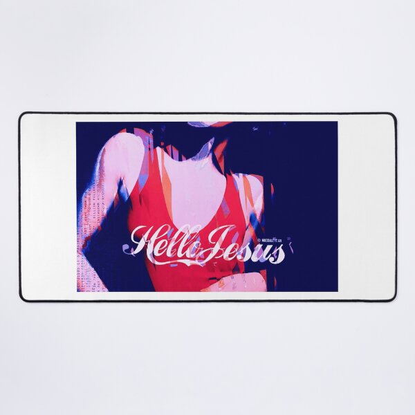 Hello Jesus 6486 Desk Mat