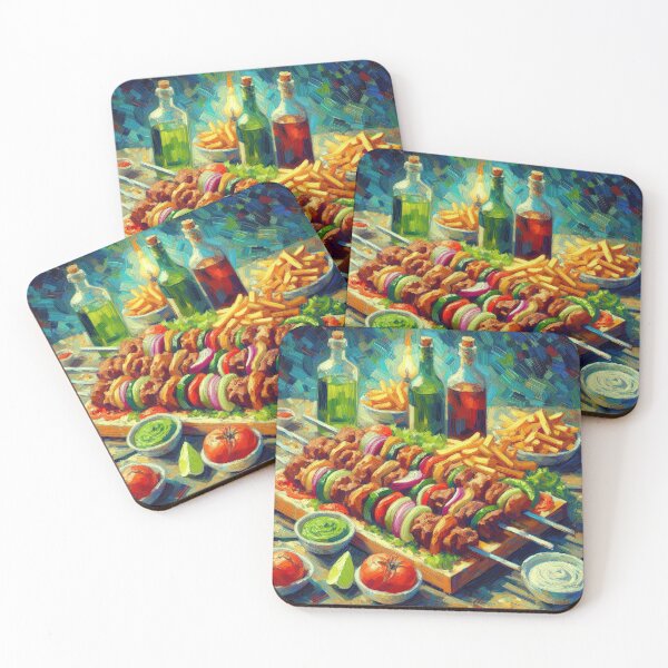 Item preview, Kebap Impressionism Art Style designed and sold by artofuniverse.