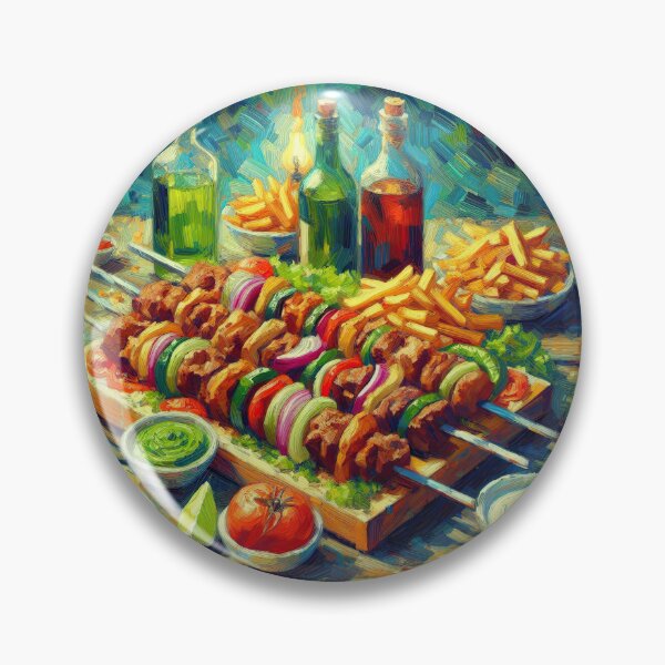 Item preview, Kebap Impressionism Art Style designed and sold by artofuniverse.