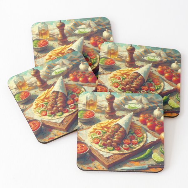 Item preview, Kebap Impressionism Art Style designed and sold by artofuniverse.