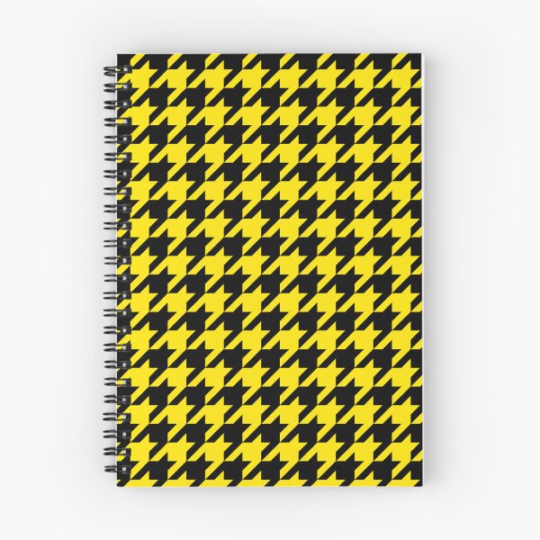 Item preview, Yellow Black Houndstooth Pattern Design designed and sold by PatternTitan.