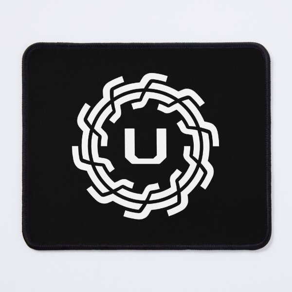 Item preview, Abstract mechanical shape letter U emblem designed and sold by rasagamastore.