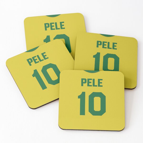 Item preview, Pele 10 Brazil Retro Jersey designed and sold by Hasan Can Guler.