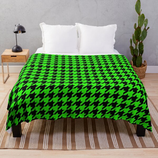 Item preview, Green Black Houndstooth Pattern Design designed and sold by PatternTitan.