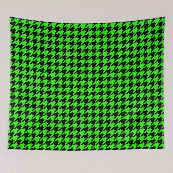 Item preview, Green Black Houndstooth Pattern Design designed and sold by PatternTitan.