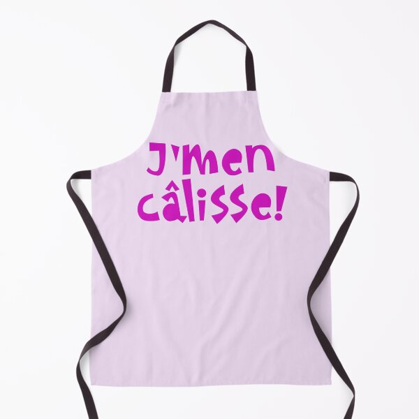Item preview, J'men câlisse - pink boho text design designed and sold by EmeraldeaArt.
