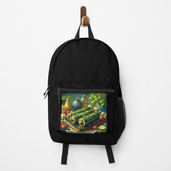 Item preview, Stuffed Zucchini Impressionism Art Style designed and sold by artofuniverse.