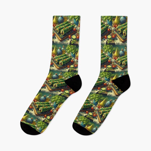 Aperçu de l'œuvre Courgettes farcies de style impressionniste créée et vendue par artofuniverse.