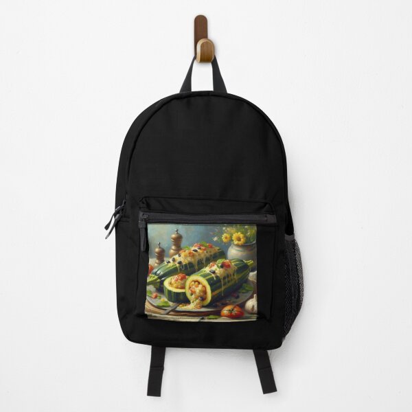 Item preview, Stuffed Zucchini Impressionism Art Style designed and sold by artofuniverse.