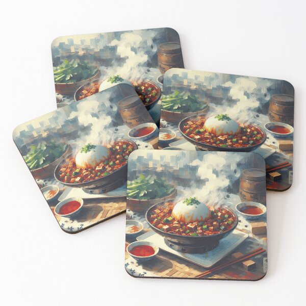 Item preview, Sichuan Mapo Tofu Impressionism Art Style designed and sold by artofuniverse.