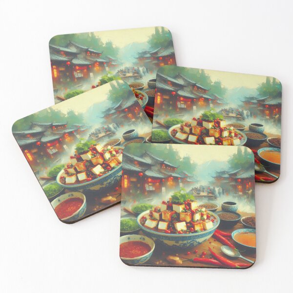 Item preview, Sichuan Mapo Tofu Impressionism Art Style designed and sold by artofuniverse.
