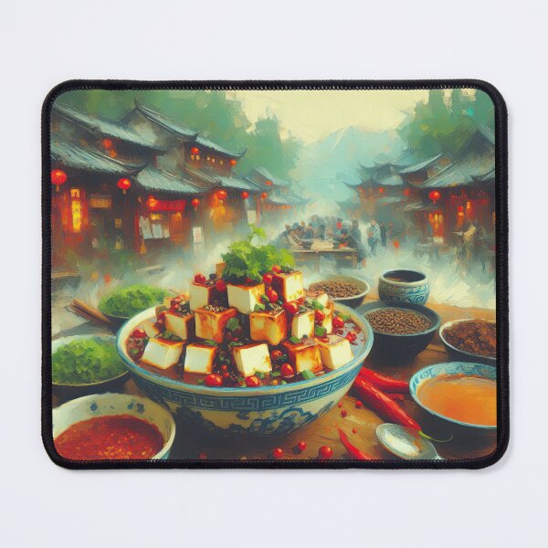 Item preview, Sichuan Mapo Tofu Impressionism Art Style designed and sold by artofuniverse.