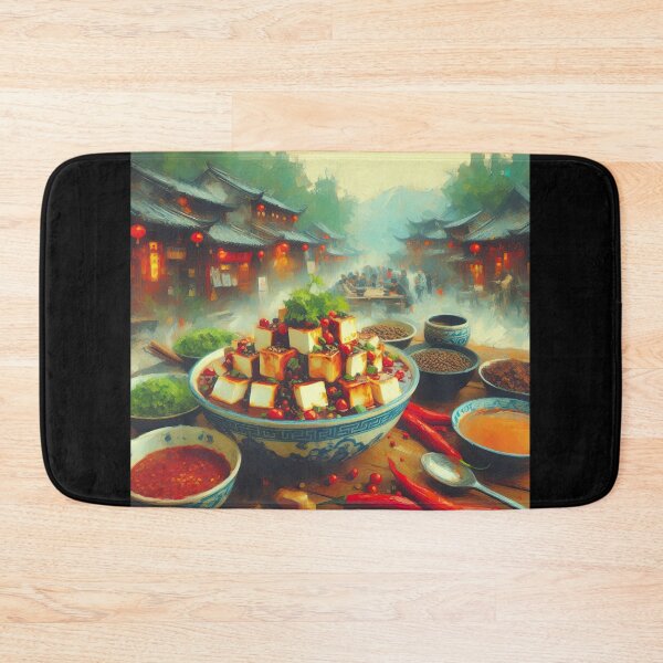 Item preview, Sichuan Mapo Tofu Impressionism Art Style designed and sold by artofuniverse.