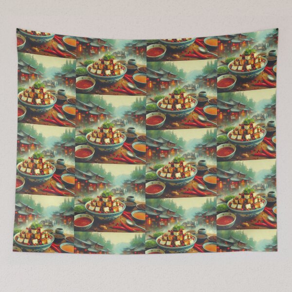 Item preview, Sichuan Mapo Tofu Impressionism Art Style designed and sold by artofuniverse.