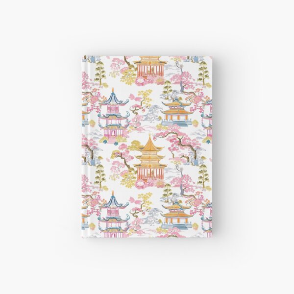 Item preview, Preppy pagodas pattern designed and sold by AnnaGo.