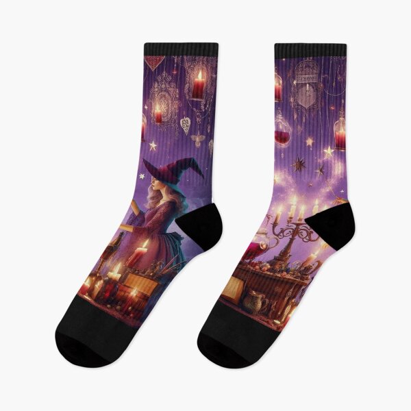 Item preview, Two Witches Brewing Magic in a Mystical Sanctuary designed and sold by freackly.
