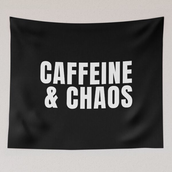 Item preview, Caffeine & Chaos - Coffee Addict designed and sold by FarmOfCuties.