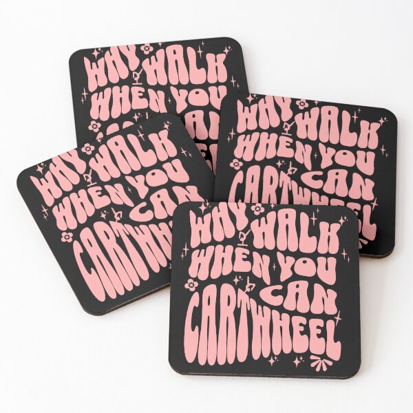 Item preview, Retro Why Walk When You Can Cartwheel Girls Cartwheeling designed and sold by nicksuefonze.