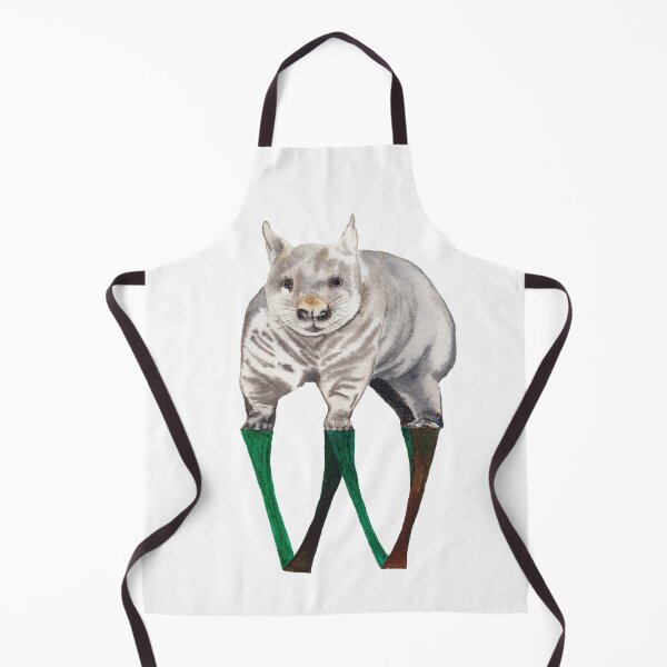 Item preview, W is for wombat, watercolour animal alphabet letter designed and sold by ChaseWilderness.