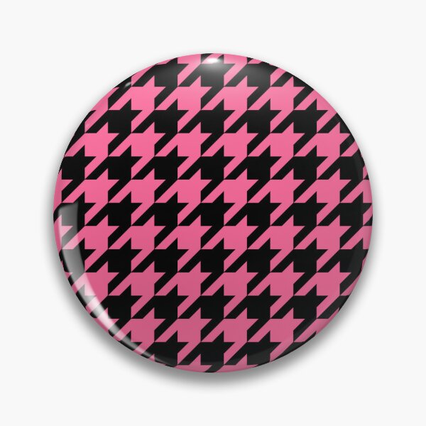 Item preview, Pink Black Houndstooth Pattern Design designed and sold by PatternTitan.