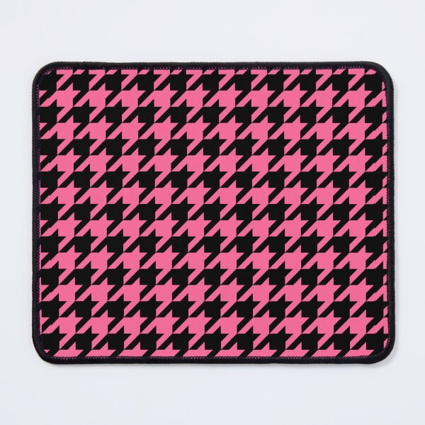 Item preview, Pink Black Houndstooth Pattern Design designed and sold by PatternTitan.