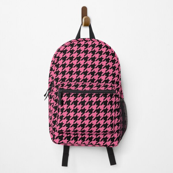 Item preview, Pink Black Houndstooth Pattern Design designed and sold by PatternTitan.