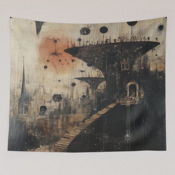 Item preview, Floating Dystopia in the Dark Sky designed and sold by landletsy.