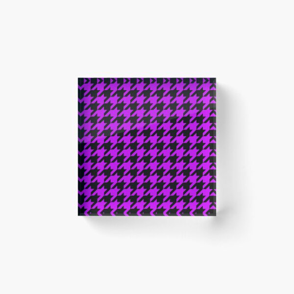 Item preview, Purple Black Houndstooth Pattern Design designed and sold by PatternTitan.