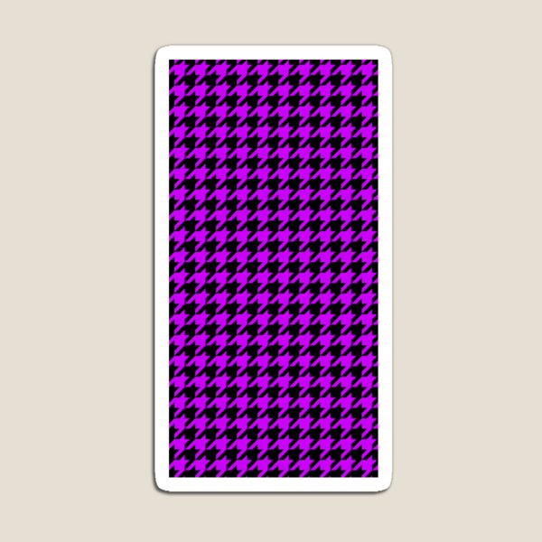 Item preview, Purple Black Houndstooth Pattern Design designed and sold by PatternTitan.