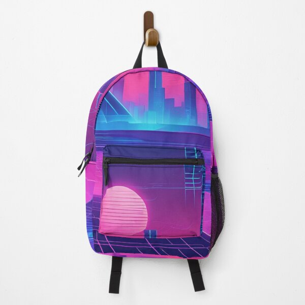 Item preview, Neon Blue Vaporwave Grid designed and sold by Have Mercy.