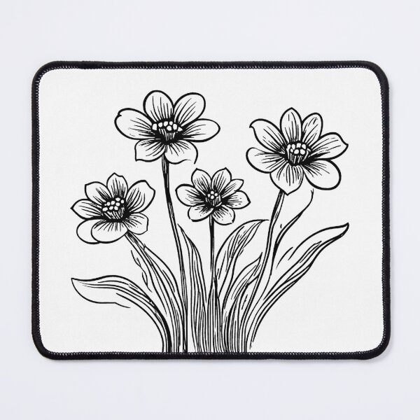 Item preview, Flowers with Graceful Stems designed and sold by GeoSketchWear.
