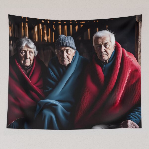 Item preview, Cold Pensioners in a cow shed designed and sold by Colin Bentham.