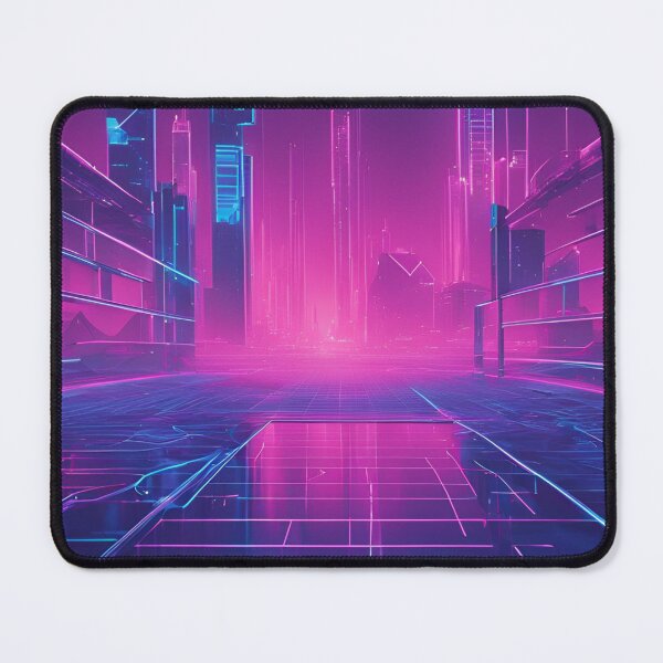 Item preview, Neon Blue Vaporwave Grid designed and sold by Have Mercy.