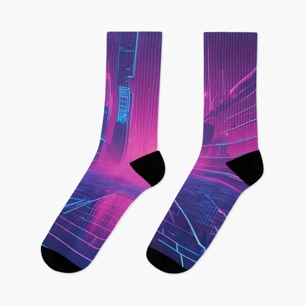 Item preview, Neon Blue Vaporwave Grid designed and sold by Have Mercy.