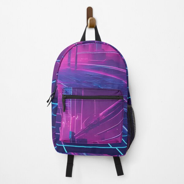 Item preview, Neon Blue Vaporwave Grid designed and sold by Have Mercy.