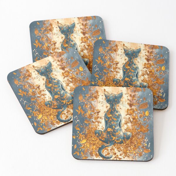 Item preview, Autumn Cat Wall Art Art Cat Lover designed and sold by rexsumma.