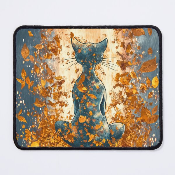 Item preview, Autumn Cat Wall Art Art Cat Lover designed and sold by rexsumma.