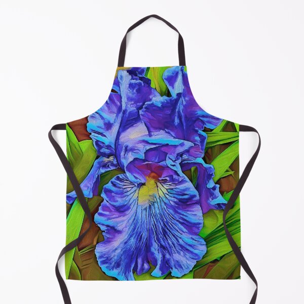 Vista previa del artículo con la obra «Iris azul violeta a todo color», diseñado y vendido por BloomingbySJ.