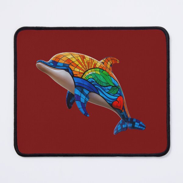 Item preview, Leaping Mosaic Dolphin designed and sold by JAMESAMORN.