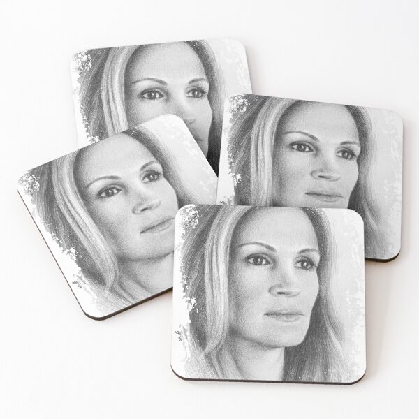 Artikelvorschau, Julia Roberts Kohle- und Bleistiftporträt entworfen und verkauft von GoldsteinART.