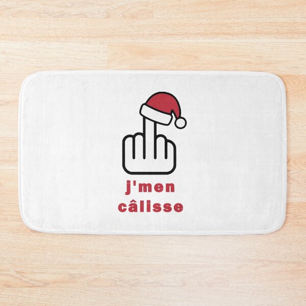Item preview, j'men câlisse Xmas middle finger - funny don't care christmas designed and sold by EmeraldeaArt.