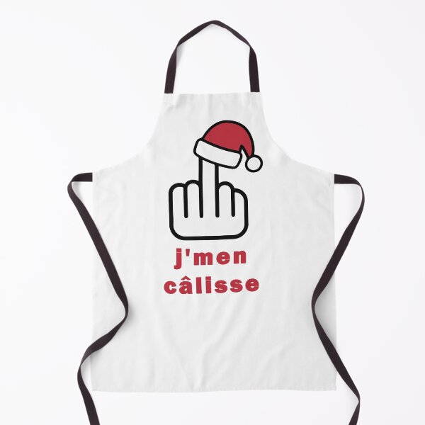 Item preview, j'men câlisse Xmas middle finger - funny don't care christmas designed and sold by EmeraldeaArt.