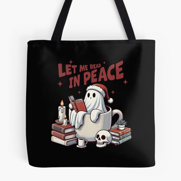 Item preview, Let Me Read In Peace Halloween Christmas Books Cute Ghost designed and sold by Merchrise.